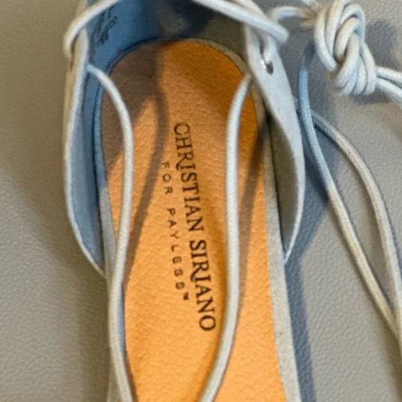 NWOT Christian Siriano Blue Suede Flats! - Picture 7 of 9